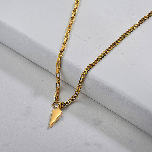 Wholesale Dainty Stainless Steel Spike Necklaces for Women