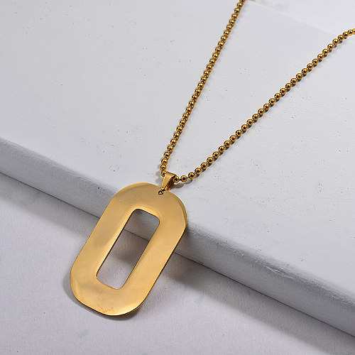 Wholesale Stainless Steel Statement Pendant Necklace