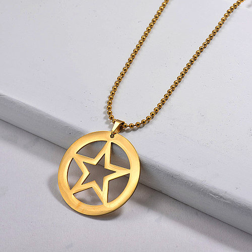 Wholesale Stainless Steel Statement Pendant Necklace