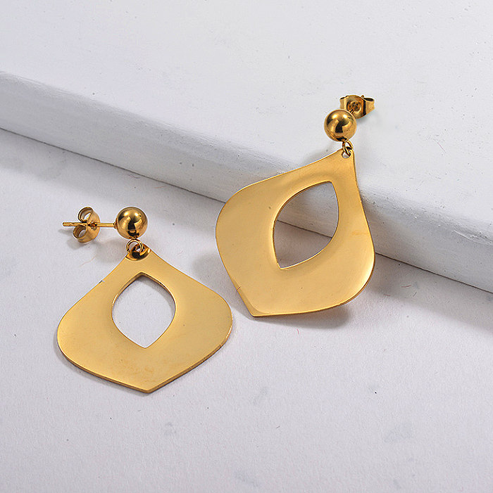 Gold Plated Drop Earirng Statment
