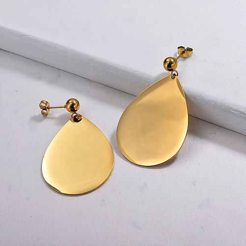 Gold Plated Statement Drop Earrings