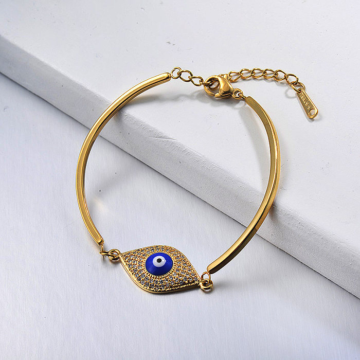 مجوهرات الشيطان التركية تاليسمان سوار عين الشر الزرقاء للمجوهرات النسائية -  Jewenoir
