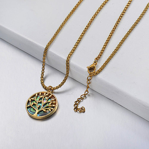 Tree of Life Gold Necklace Beautiful style