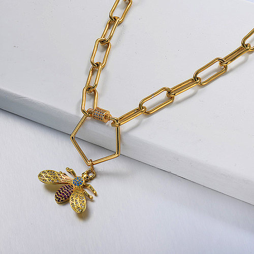 fashion bee necklace