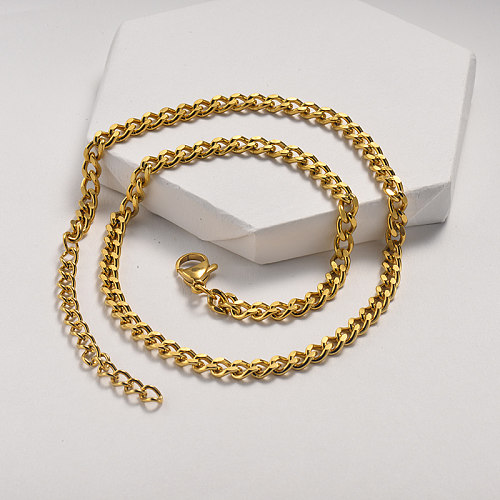 Fashion simple style gold necklace