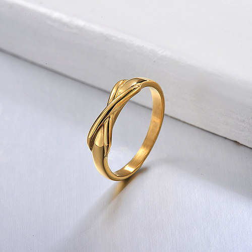 Gold Plated Wholesale Infinity Ring for Ladies