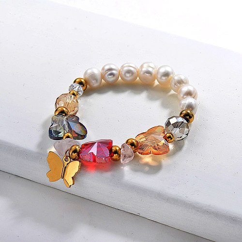 Süßwasser Perlen Perlen Armbänder -SSBTG142-29639