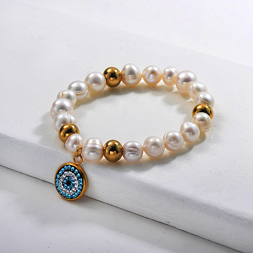 Bracelets de perles de perles d'eau douce -SSBTG142-29640