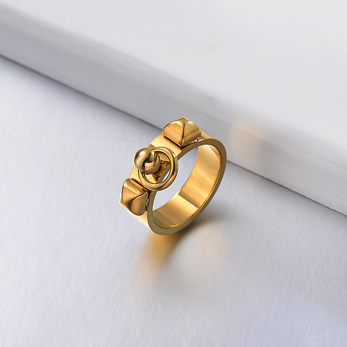 French Style Minimalist Gold Plated Ring