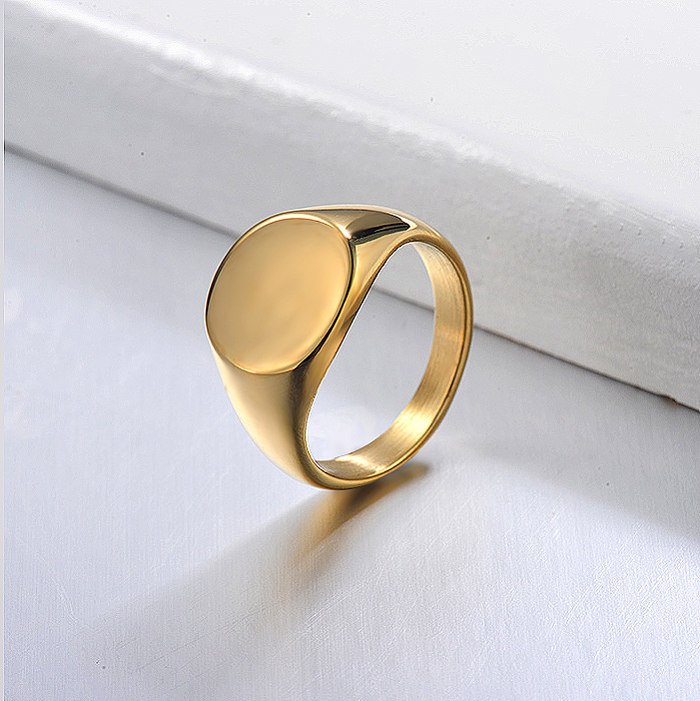 Anillos minimalistas chapados en oro para niñas