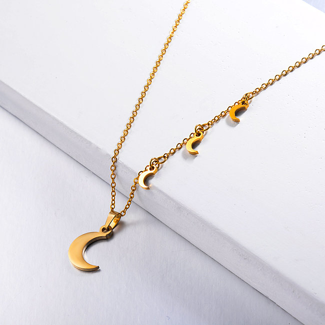 Moon Charm Halskette für Damen