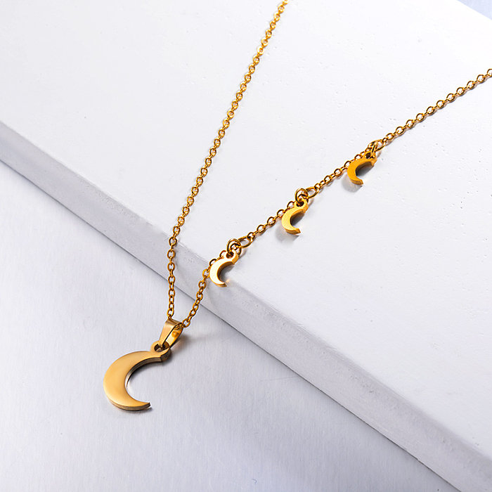 Moon Charm Halskette für Damen