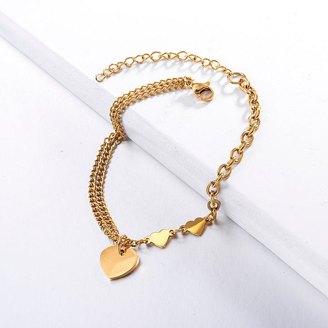 Heart Charm Bracelets for Ladies