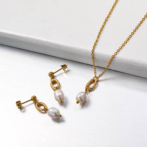 Conjuntos de joyas de perlas de agua dulce