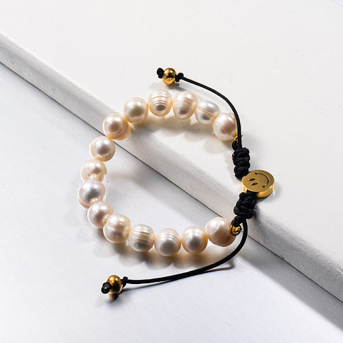 Bracelets de sourire en perles d'eau douce