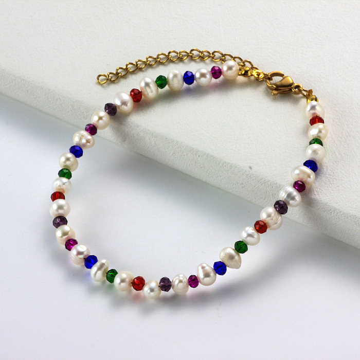 Bracelets de perles en acier inoxydable -SSBTG142-32028