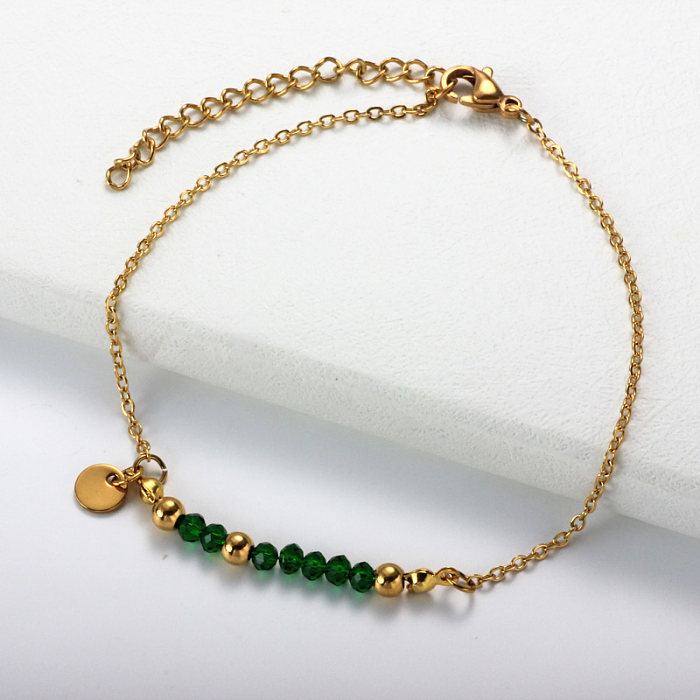 Stainless Steel Beaded Bracelets -SSBTG142-32074