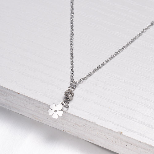 Collier Dainty en acier inoxydable -SSNEG142-32540