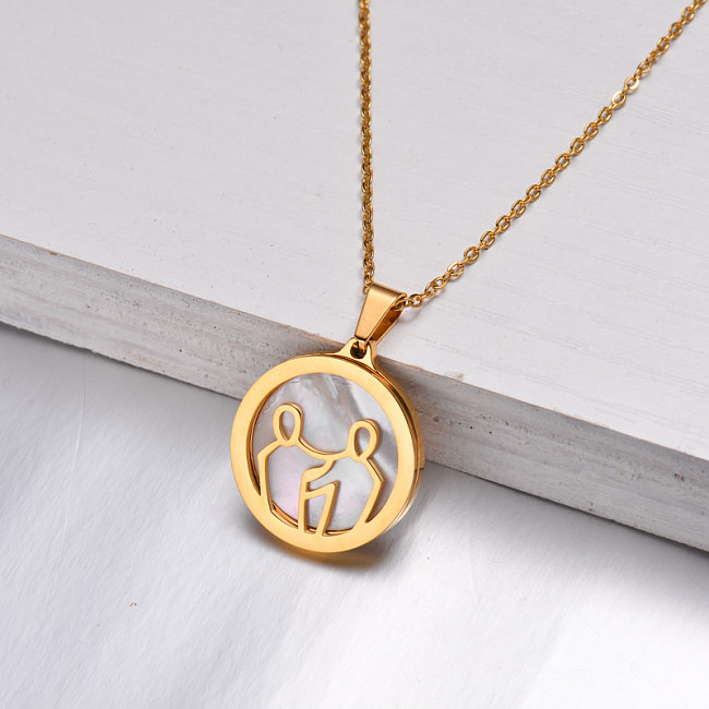 18K Gold Plated Zodiac Necklace for Girls -SSNEG142-32526