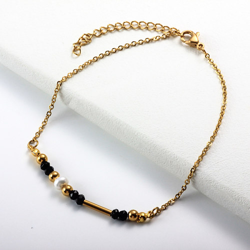Bracelets de perles en acier inoxydable -SSBTG142-32046