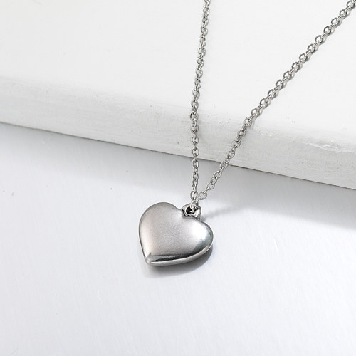 Collier pendentif coeur en acier inoxydable -SSNEG143-32751