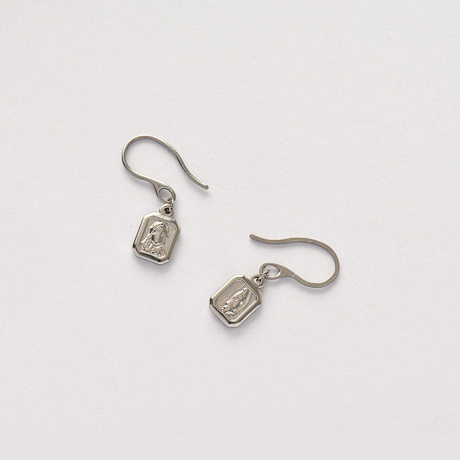 مجوهرات من الفولاذ المقاوم للصدأ ، أقراط — SSEGG142-34483