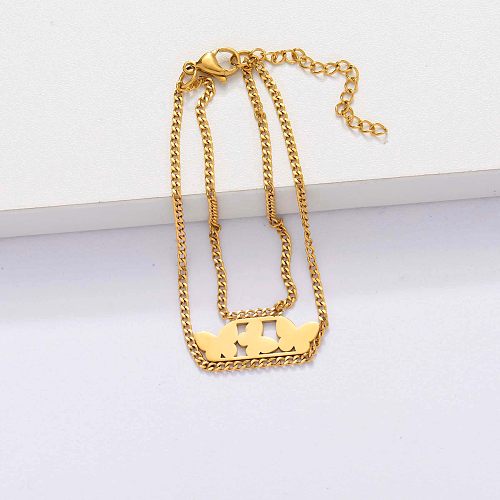 18k Gold Plated Butterfly Bracelets for Women -SSBTG143-33907