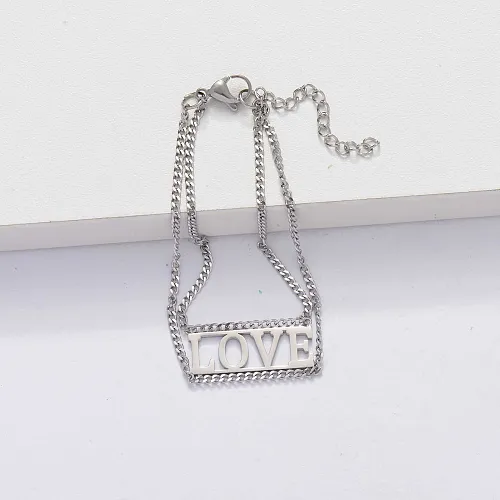 Stainless Steel Love Bracelets for Women -SSBTG143-33906