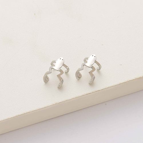 Frog stainless steel ear cuff-SSEGG142-34637