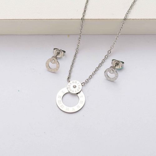 stainless steel jewelry sets for women-SSCSG143-34571