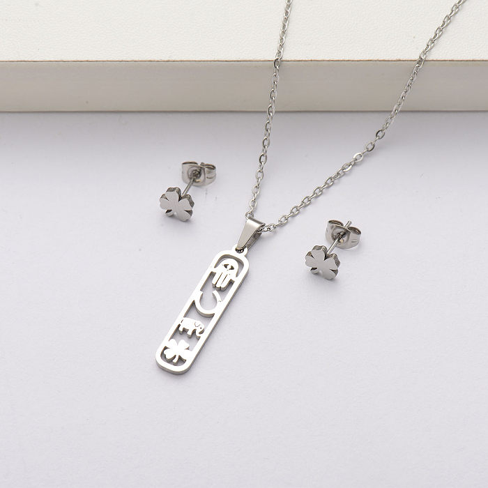 Conjuntos de joias de aço inoxidável da moda para mulheres-SSCSG143-34367