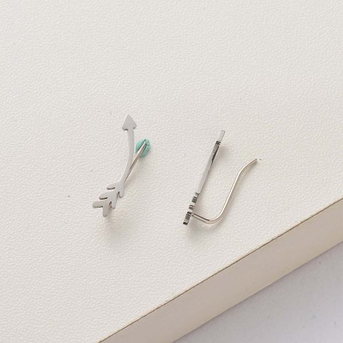 Arrow stainless steel earrings-SSEGG143-34317