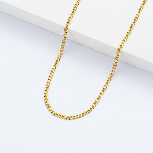 Conception de chaîne en or de collier artificiel simple pour femme
