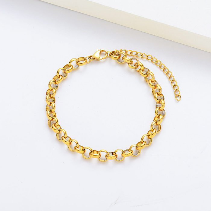 Bracelets plaqués or 18 carats pour femmes