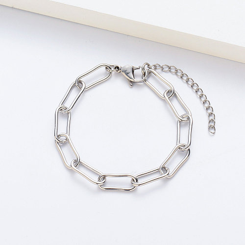 Wholesale Stainless Steel Silver Trendy Bracelets For Ladies