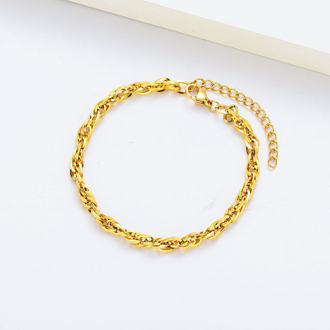 Buy Stainless Steel Gold Trendy Friendship Bracelets For Women