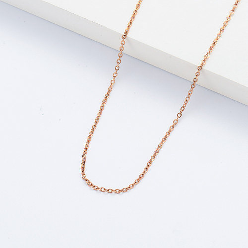 Rose Gold Imitation Iewellery Wholesale Stainless Steel Rose Gold Necklace