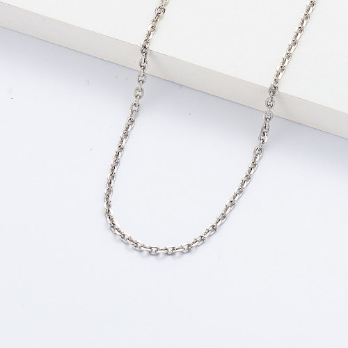 Bulk Fashionable Silver Plated Necklaces Chains For Women