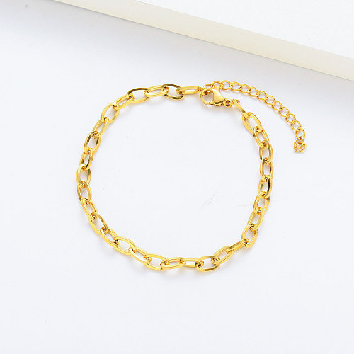 Wholesale Fashion Stainless Steel Gold Plated Friendship Bracelets For Girl