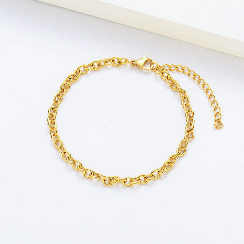 Wholesale Yellow Surgical Stainless Steel Chain Gold Plated
 For Women
