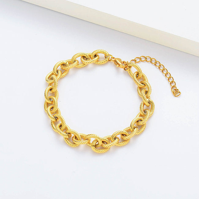 Women 18k Gold Plated Stainless Steel Bracelets