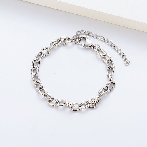 Cheap Wholesale Silver Plated Charm Bracelet For Women