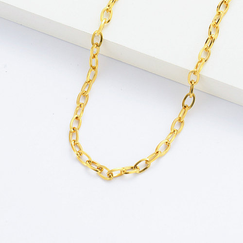 24k vergoldete Halskette Großhandel 14k Gold gefüllte Kette für Frauen