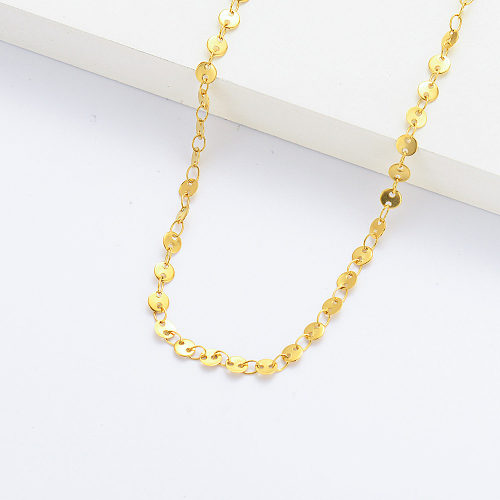 Usa Gold Plated Round Shape Necklace For Her