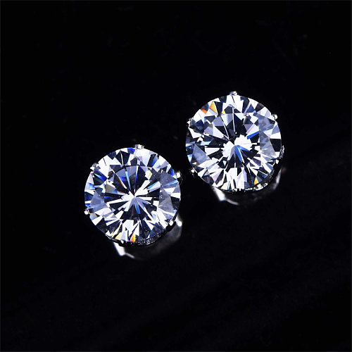 Diamant-Solitär-Ohrringe für Frauen