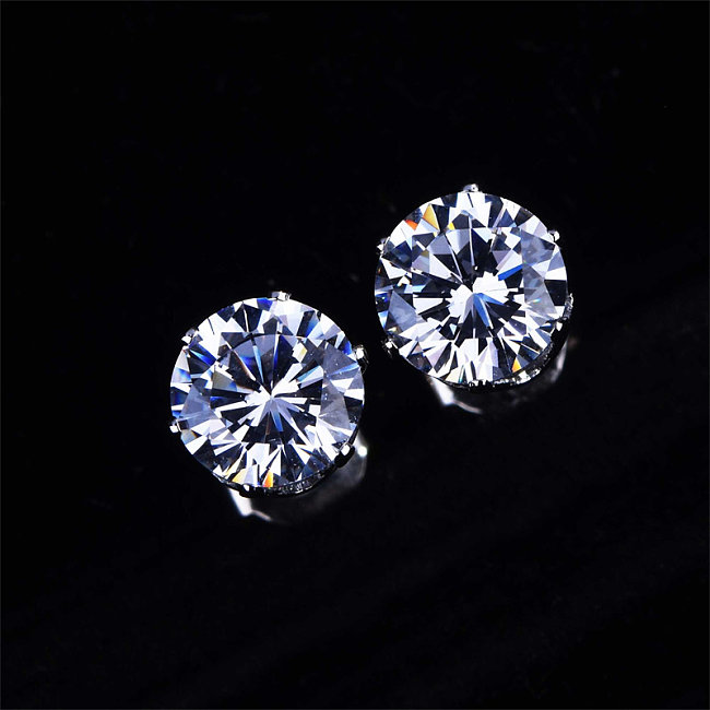 diamond solitaire earrings for women