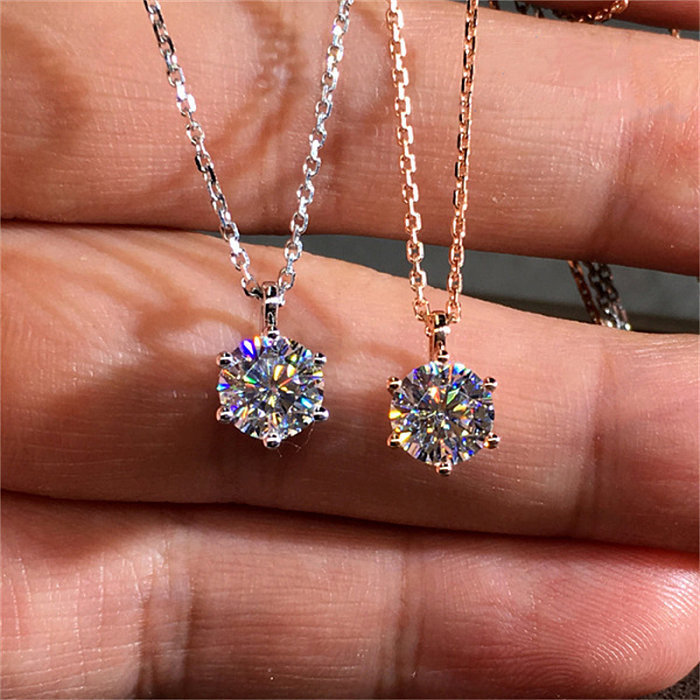 pendentifs simples en diamant 3k et plaqué or 18k pour les meilleurs amis