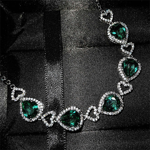 Diamant-Rubin-Smaragd-Tansanit-Armband für Frauen
