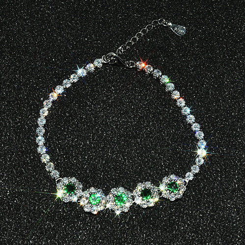 fashion girl diamond snowflake bracelet