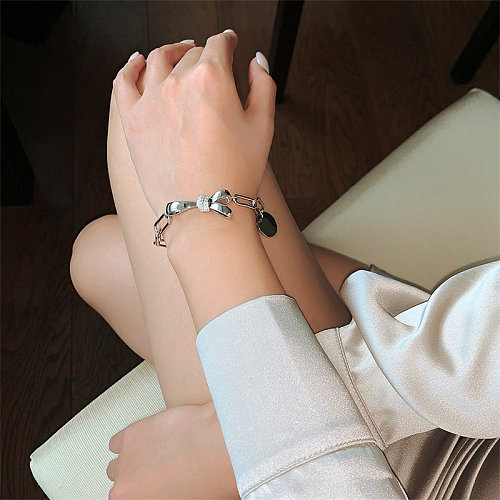 personalized bow bracelet for women
